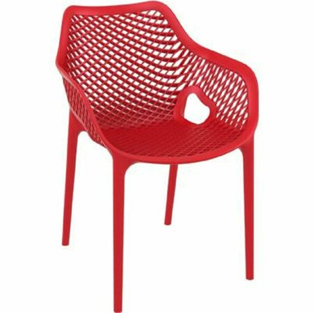 SIESTA Air Outdoor Dining Arm Chair Extra Large - Red, 2PK ISP007-RED